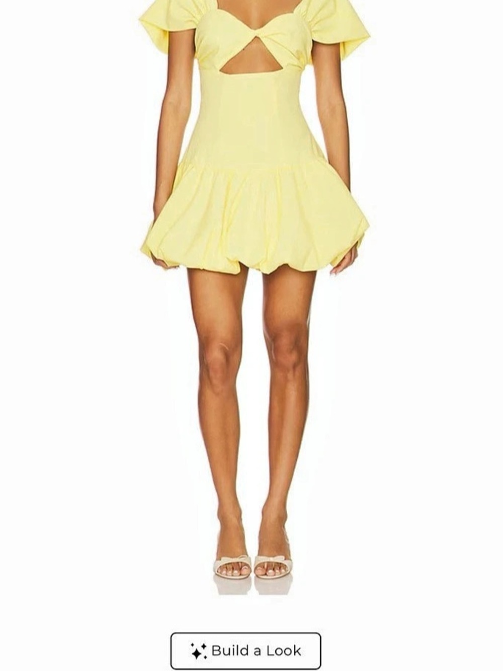 Adda Mini Dress Mini Dress in Yellow NWT